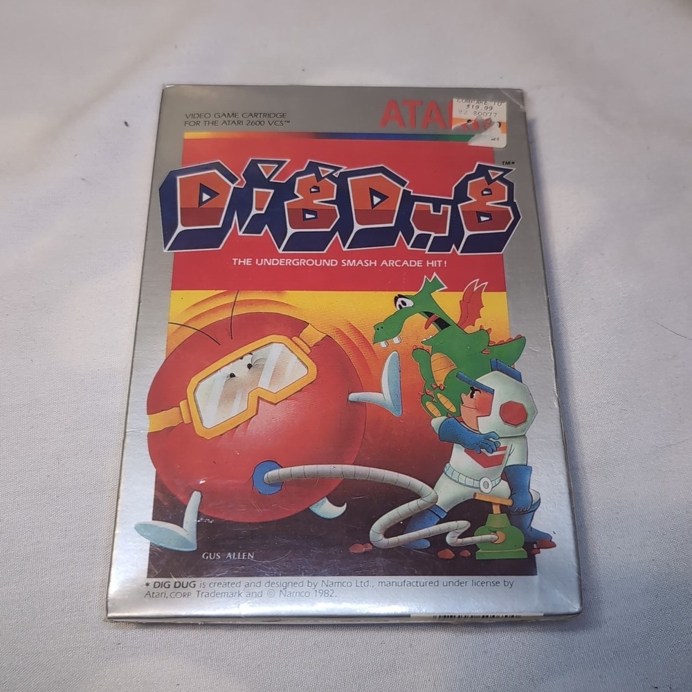 Dig Dug Atari 2600 1987 NEW SEALED Video Game Cartridge